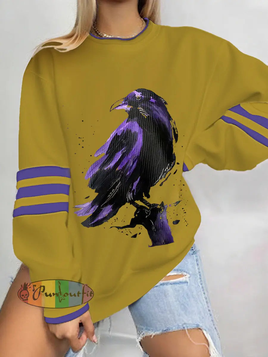 Women’s Football Fans Lovers Gameday Casual Sweatshirt Picture 2 / S