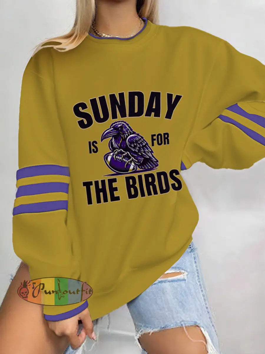 Women’s Football Fans Lovers Gameday Casual Sweatshirt Picture 2 / S