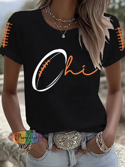 Women’s Football Fans Lovers Gameday T-shirt Black / S