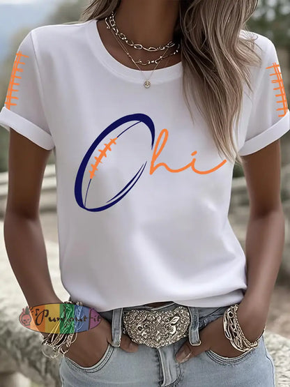 Women’s Football Fans Lovers Gameday T-shirt White / S