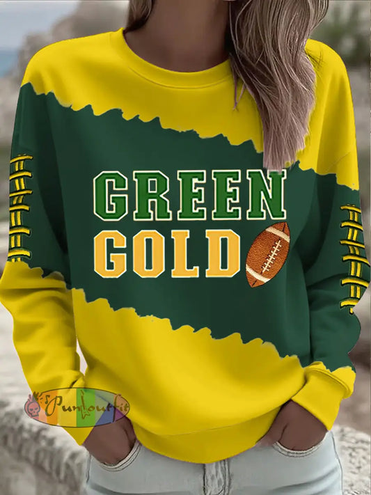 Women’s Football Lover Printed Sweatshirt As picture / S