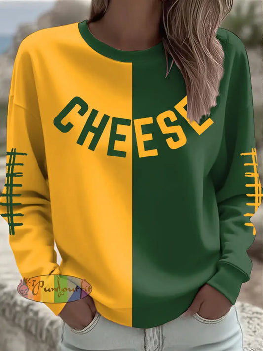 Women’s Football Lover Printed Sweatshirt As picture / S