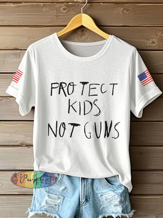 Women’s Freedom American Flag Printed Commemorative T-shirt A / S