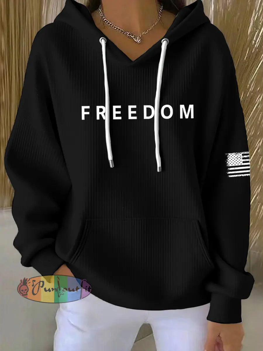 Women’s Freedom Is Not Free R.I.P Charlie Kirk Hoodie Black / S