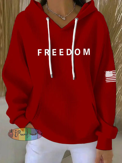 Women’s Freedom Is Not Free R.I.P Charlie Kirk Hoodie Red / S