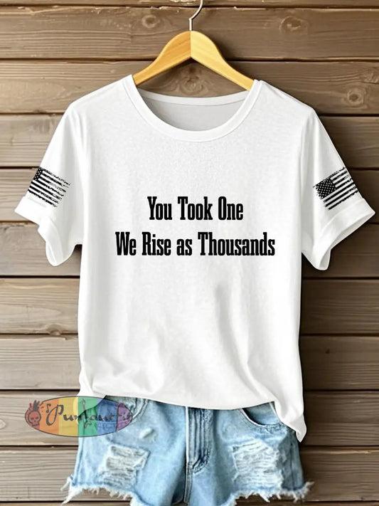 Women’s Freedom Is Not Free R.I.P Charlie Kirk Long Sleeve Sweater White / S