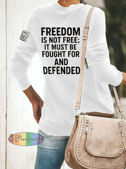 Women’s Freedom Is Not Free R.I.P Charlie Kirk Sweatshirt