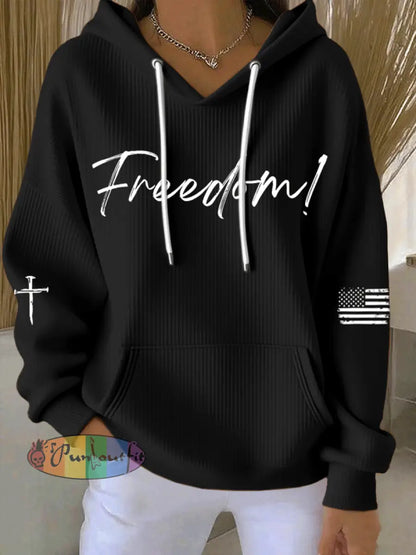 Women’s Freedom Printed Printed Tops Black / S