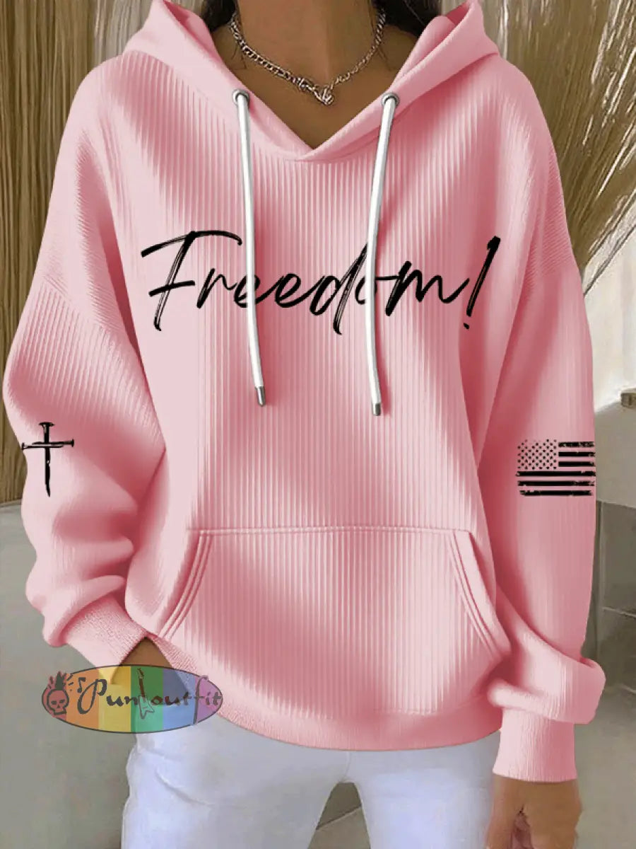 Women’s Freedom Printed Printed Tops Pink / S