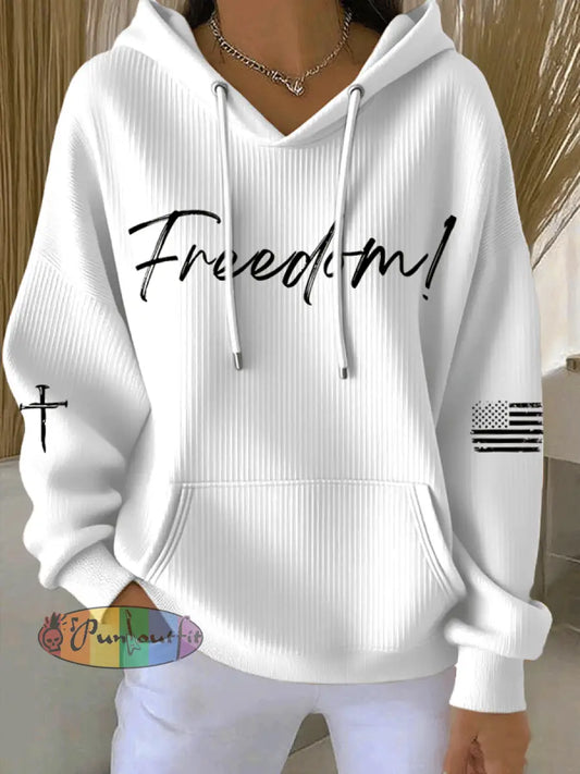 Women’s Freedom Printed Printed Tops White / S