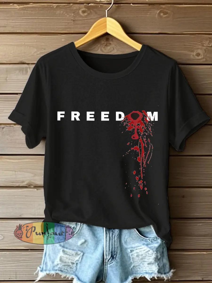 Women’s FREEDOM T-shirt Black / S