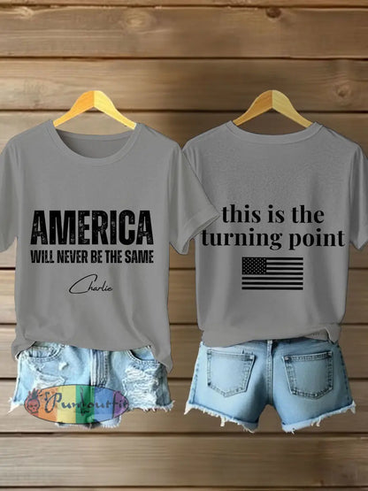 Women’s FREEDOM T-shirt Light Gray / S