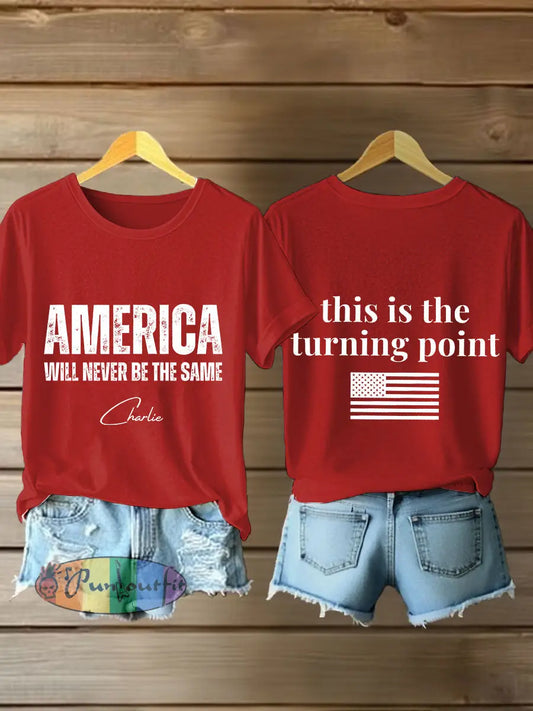 Women’s FREEDOM T-shirt Red / S
