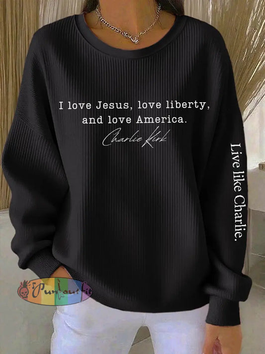 Women’s Freedom Turning Point Printed Sweatshirt Black / S