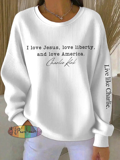Women’s Freedom Turning Point Printed Sweatshirt White / S