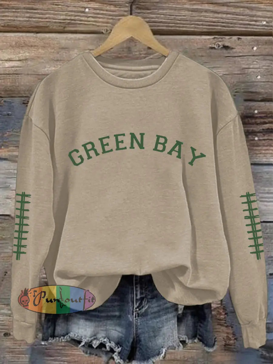 Women’s Green football sweatshirts Apricot / S