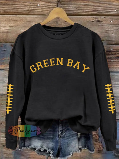 Women’s Green football sweatshirts Black / S