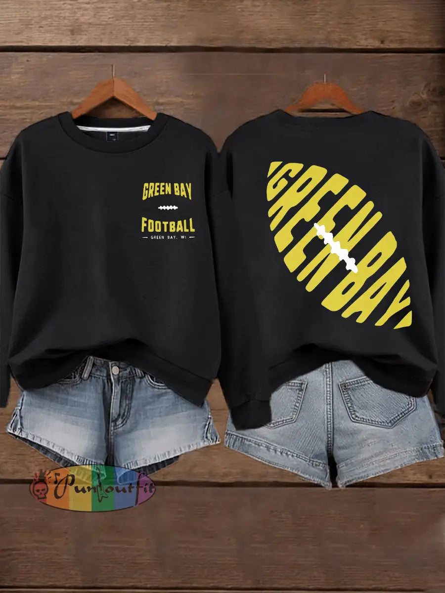 Women’s Green football sweatshirts Black / S