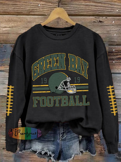 Women’s Green football sweatshirts Black / S