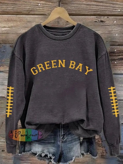 Women’s Green football sweatshirts Dark Gray / S