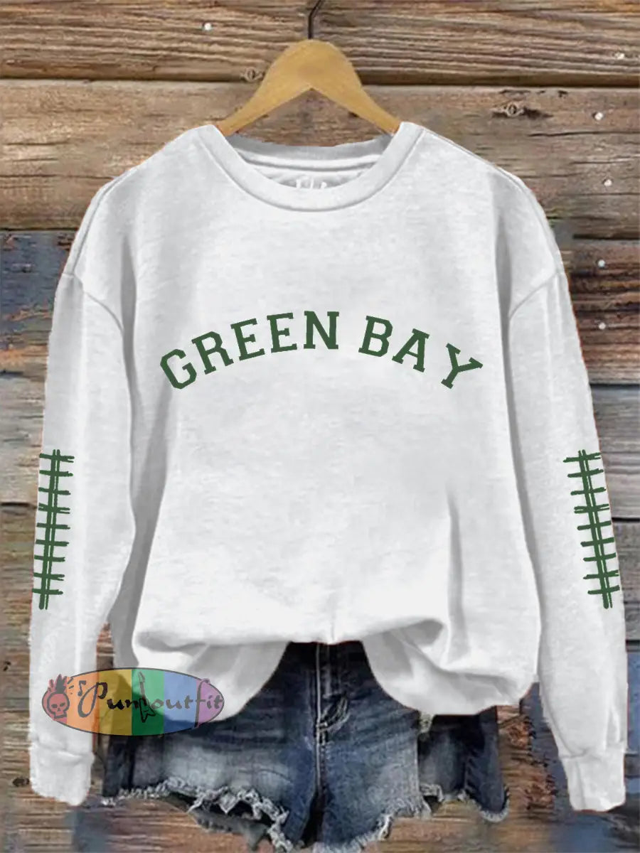 Women’s Green football sweatshirts White / S