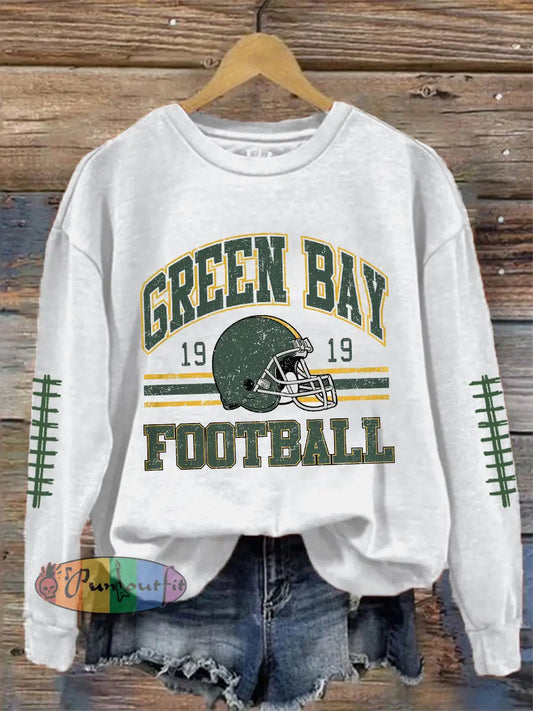 Women’s Green football sweatshirts White / S