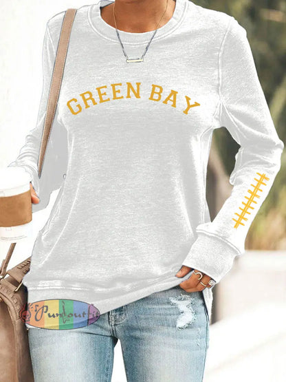 Women’s Green Football Sweatshirts White / S