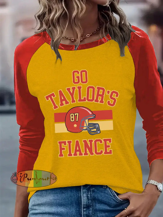 Women’s Gym Teacher and English Teacher Love Story Long Sleeve T Shirt Yellow / S