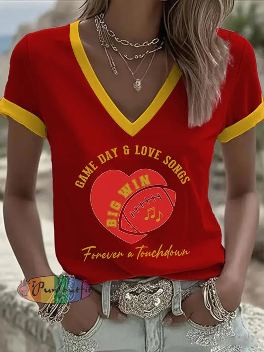 Women’s Gym Teacher and English Teacher Love Story T Shirt Red / S