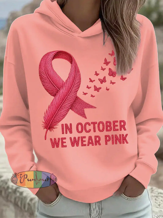 Women’s In October We Wear Pink Sweatshirt As picture / S
