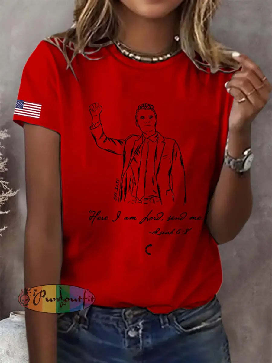 Women’s Memorial T-Shirt Pure Red / S