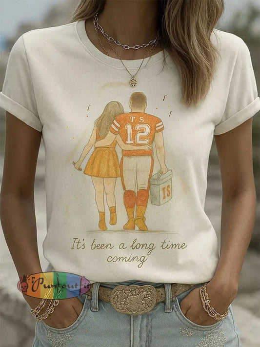 Women’s My Engagement Day Art Print Casual T shirt As picture / S