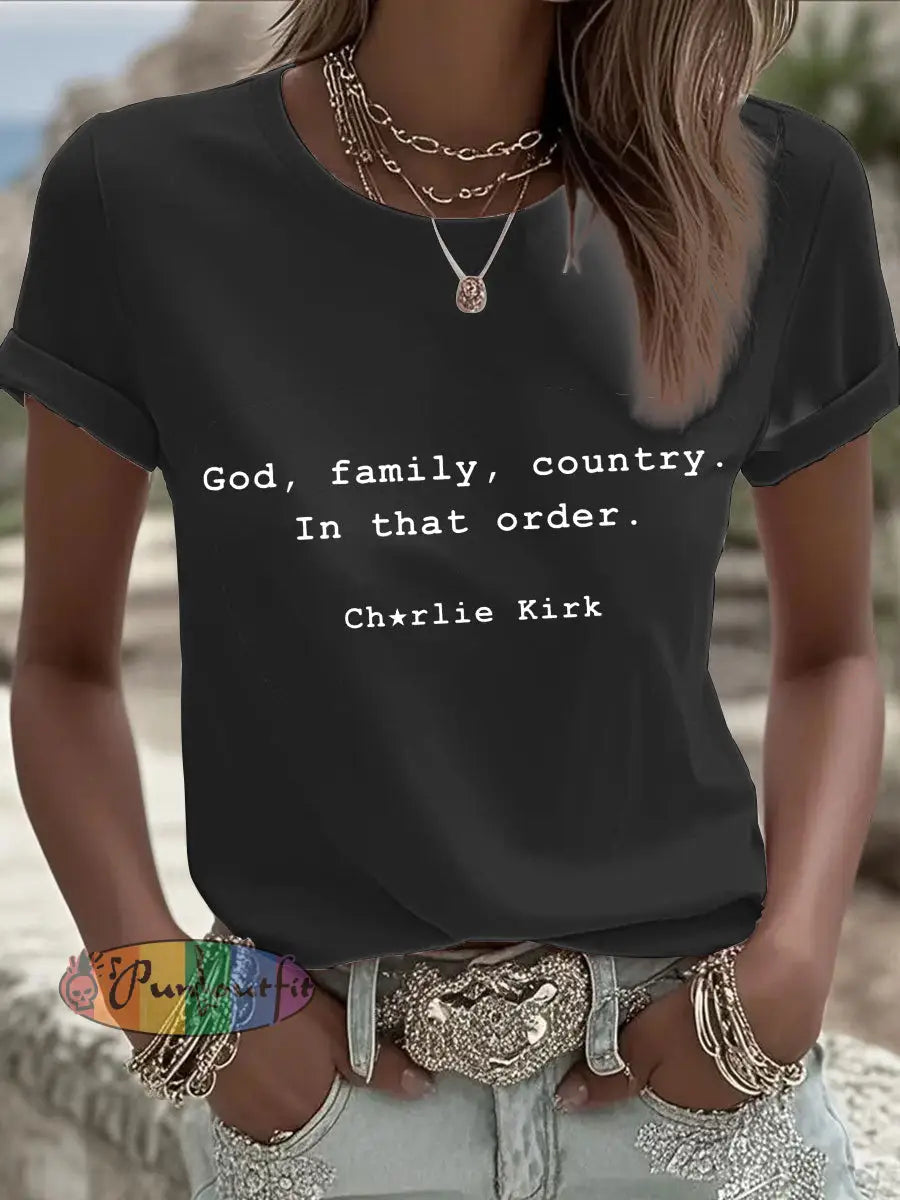 Women’s Patriot T-shirt Black / S