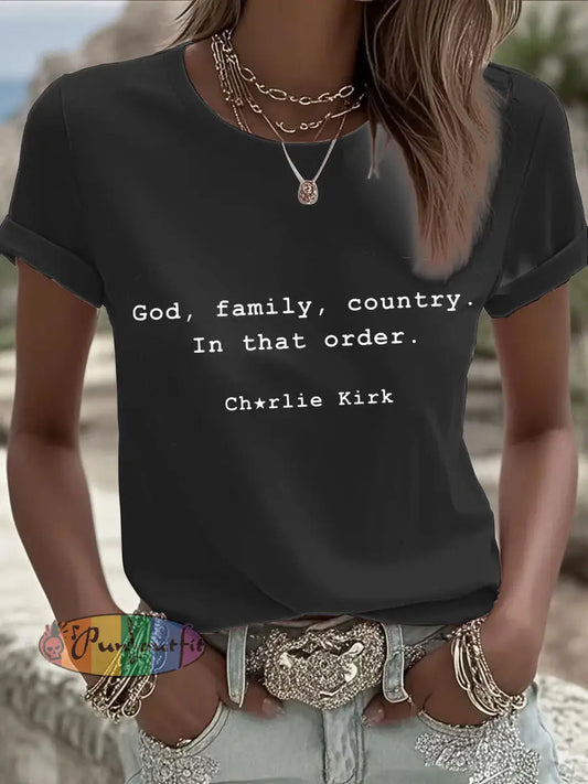 Women’s Patriot T-shirt Black / S