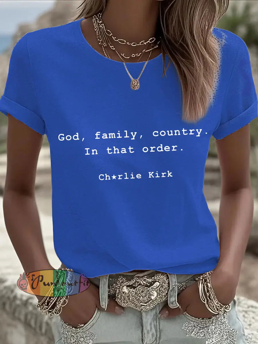 Women’s Patriot T-shirt Blue / S