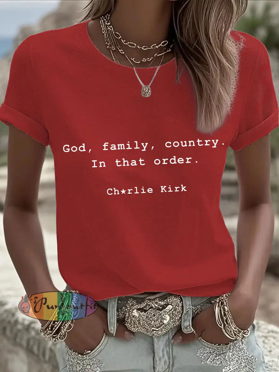 Women’s Patriot T-shirt Red / S