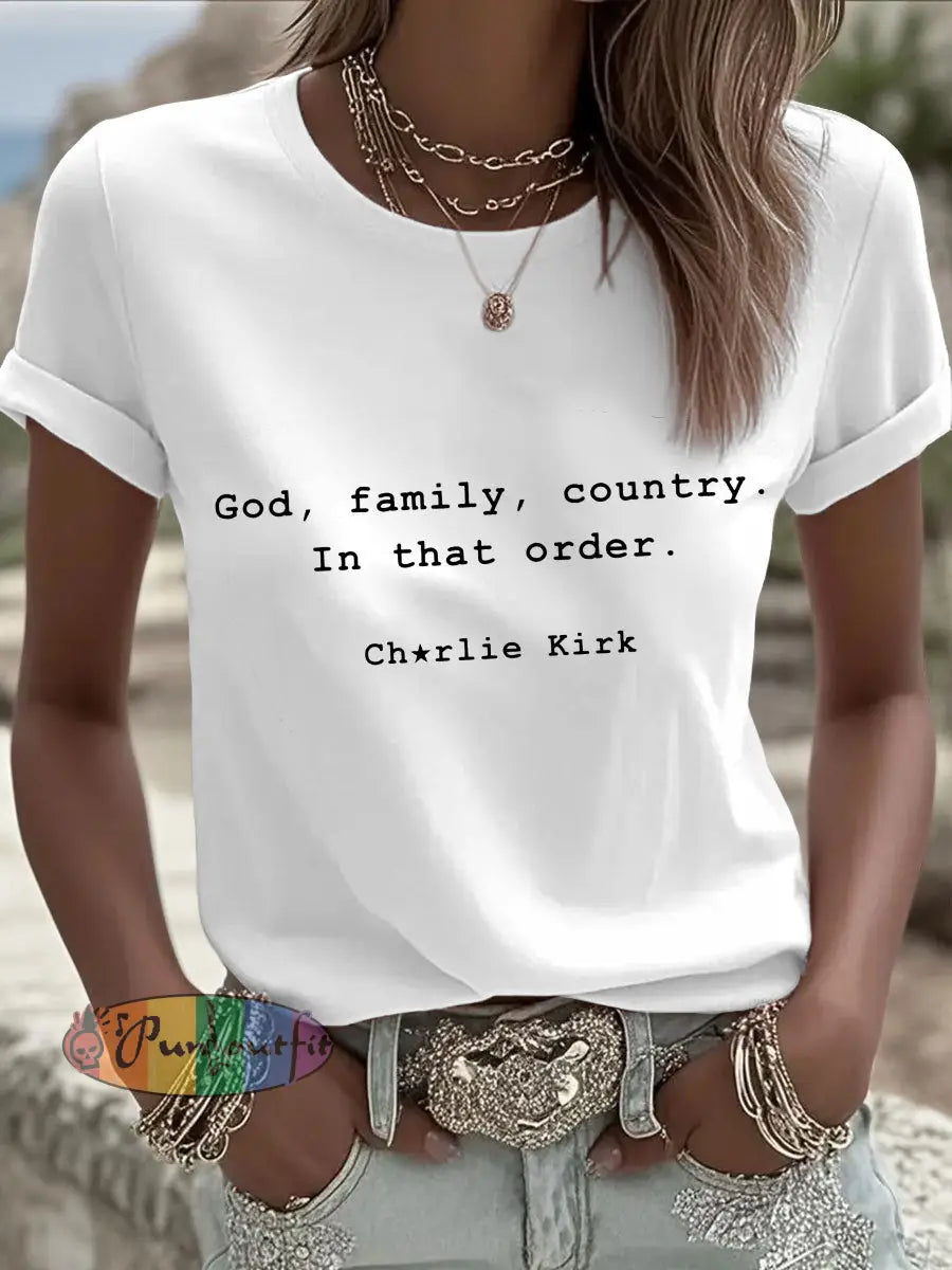 Women’s Patriot T-shirt White / S