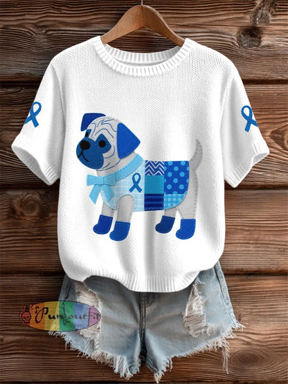 Women’s Prostate Cancer Pug Tops White / S