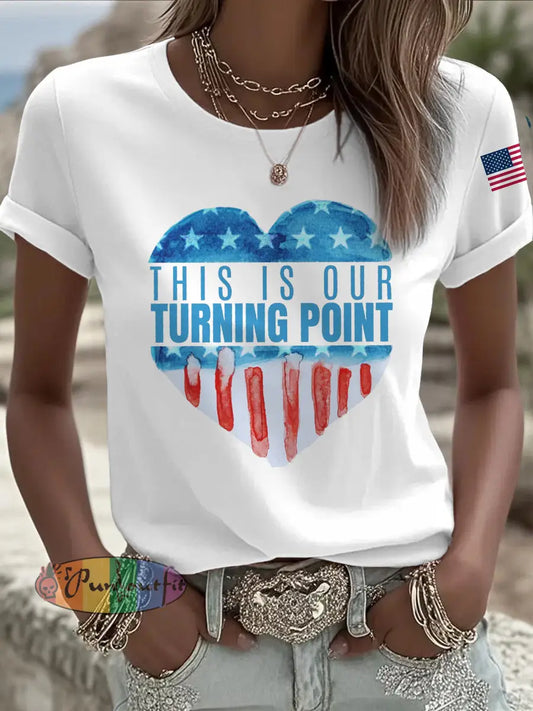 Women’s This Is Our Turning Point Short Sleeve T-Shirt White / S