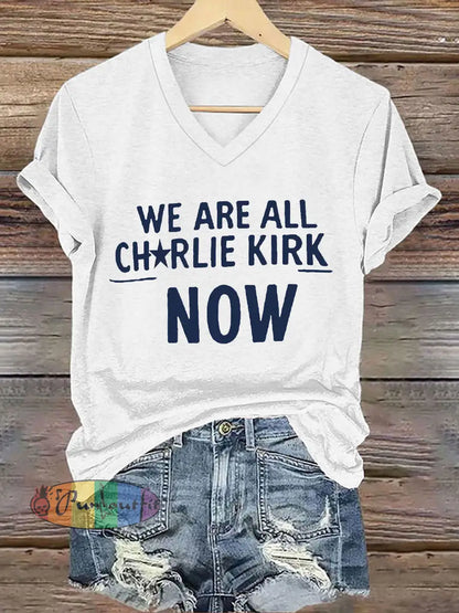 Women’s Voice of Freedom Printed Casual T-shirt White / S