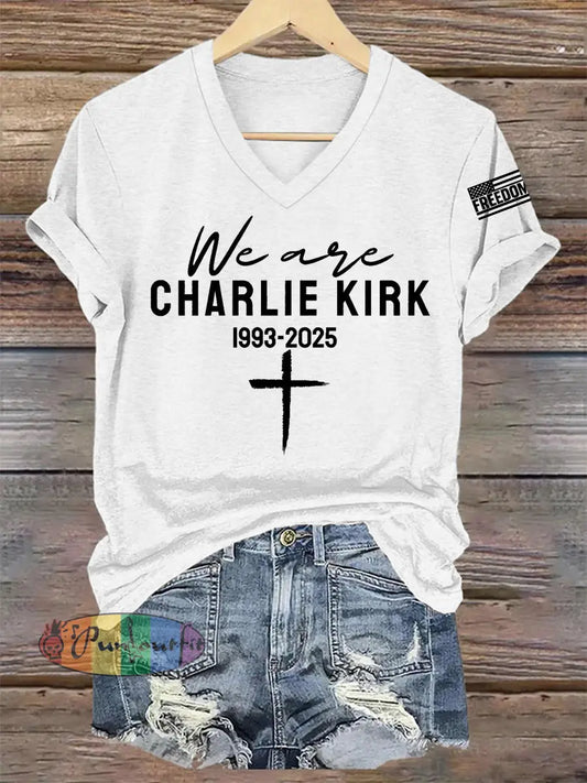 Women’s We Are All Charlie Kirk Now! R.I.P Charlie Kirk Tee White / S